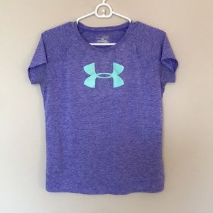 Purple Under Armour Athletic Shirt